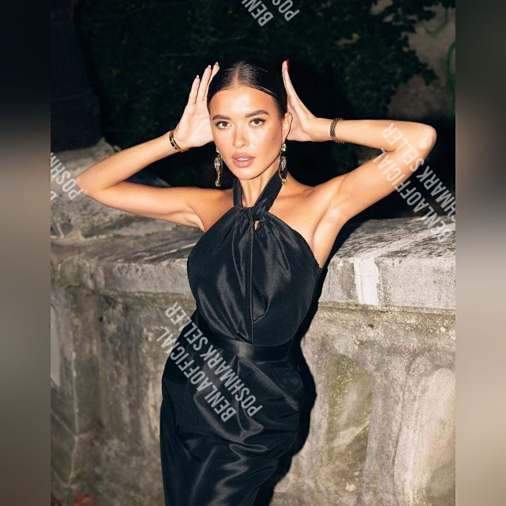 ZARA STUDIO TAFFETA HALTER DRESS LIMITED EDITION